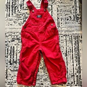 OshKosh B'gosh Bright Red Kids Overalls